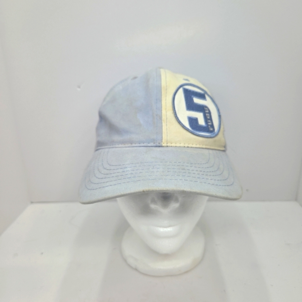 FUBU Cap Men's Blue Vintage 90"s Color Block 6 Panel Cotton Hip Hop Hat Small